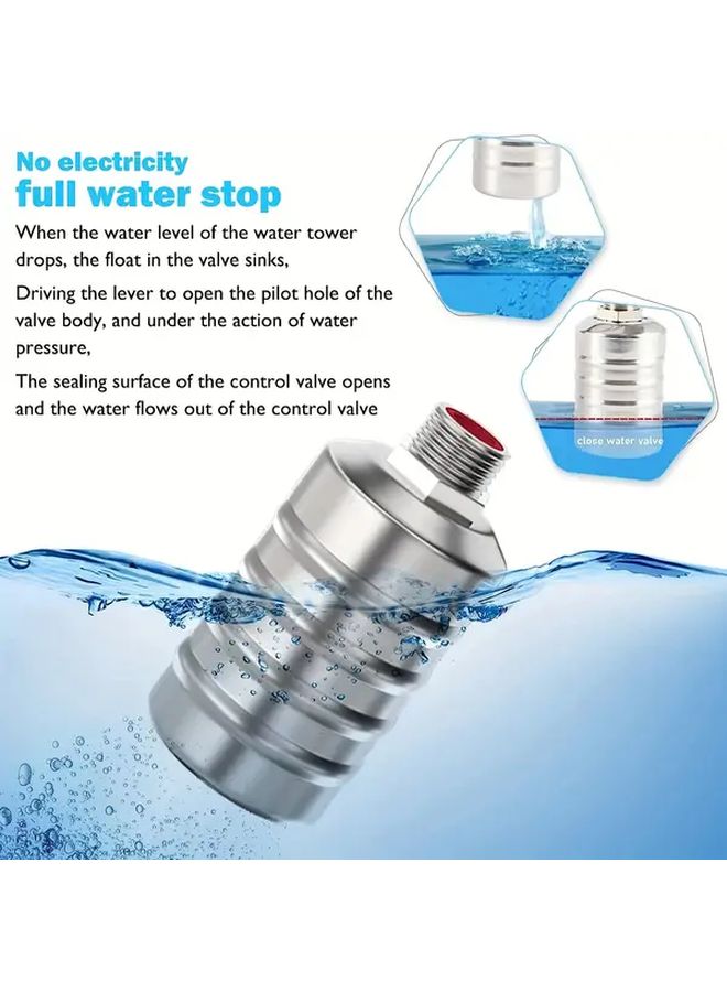 Stainless Steel Automatic Float Valve Corrugated Float 4 Way Elbow 4 To 6 Connector Narrow Edge Clamp - Image 3