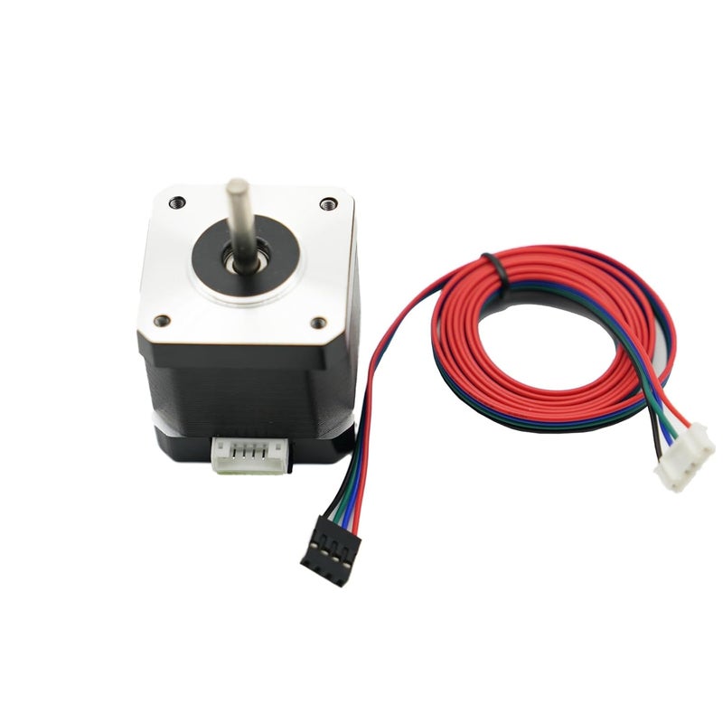 Iverntech Nema 17 Stepper Motor 42x40mm Body Bipolar 1.5A 400mN.m 2 Phase 4 Wires 1.8 ° for 3D Printer or CNC Machine with 1M Motor Cable(Black) - Image 4