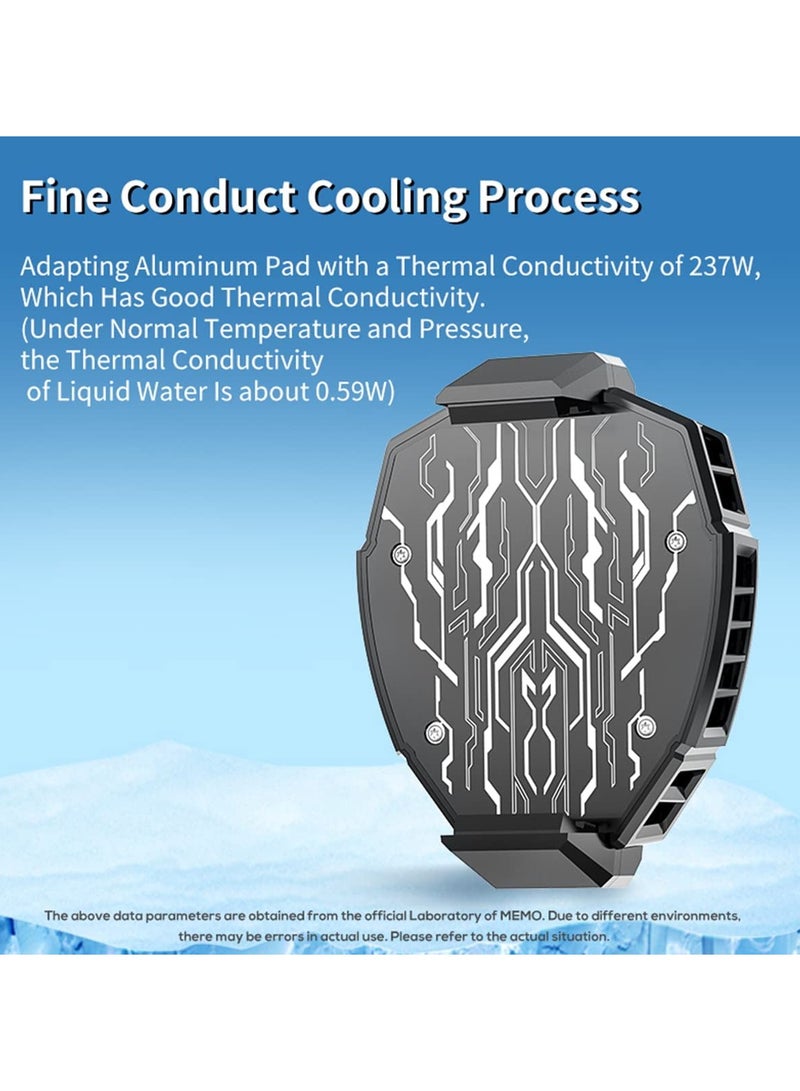 Mobile Phone Radiator Temperature Display Semiconductor Gaming Universal Cooler with Finger Gloves - Image 3