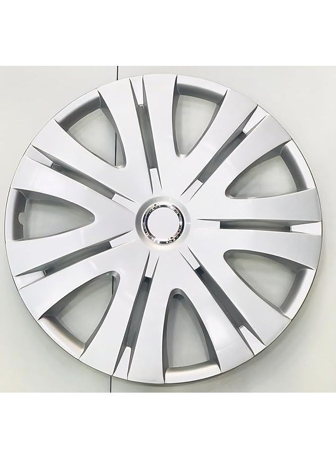16-inch Car Wheel Cover, Universal Fit Hub Cap for Volkswagen, TOYOTA, HONDA, Ford, KIA, etc. Silver - Image 2