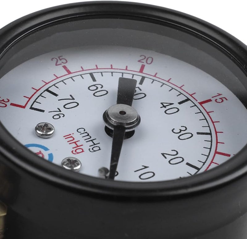 مقياس ضغط هواء هوائي مزدوج الخيوط الذكرية 0-30 بوصة زئبق - Image 3