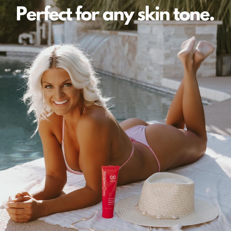 Tanceuticals Self Tanner - Ultra Dark Self Tanning Lotion for Body - Natural-Looking & Long Lasting Sunless Tan â€“ Quick Fake Tan, Bronze Glow - Fresh Coconut Scent & Healthy Ingredients (Ultra Dark) - Image 5
