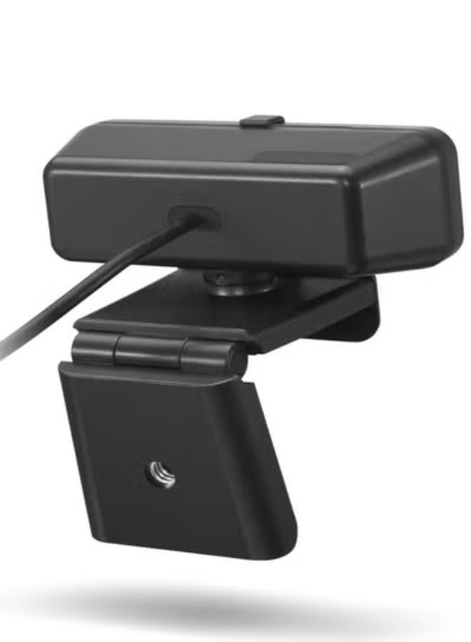 WB-01 4K 30FPS USB Webcam with Noise Cancelling Microphone, Auto Focus & Light Correction, Plug and Play for Laptop Desktop Online Class Video Conference Live Streaming Black - Image 4