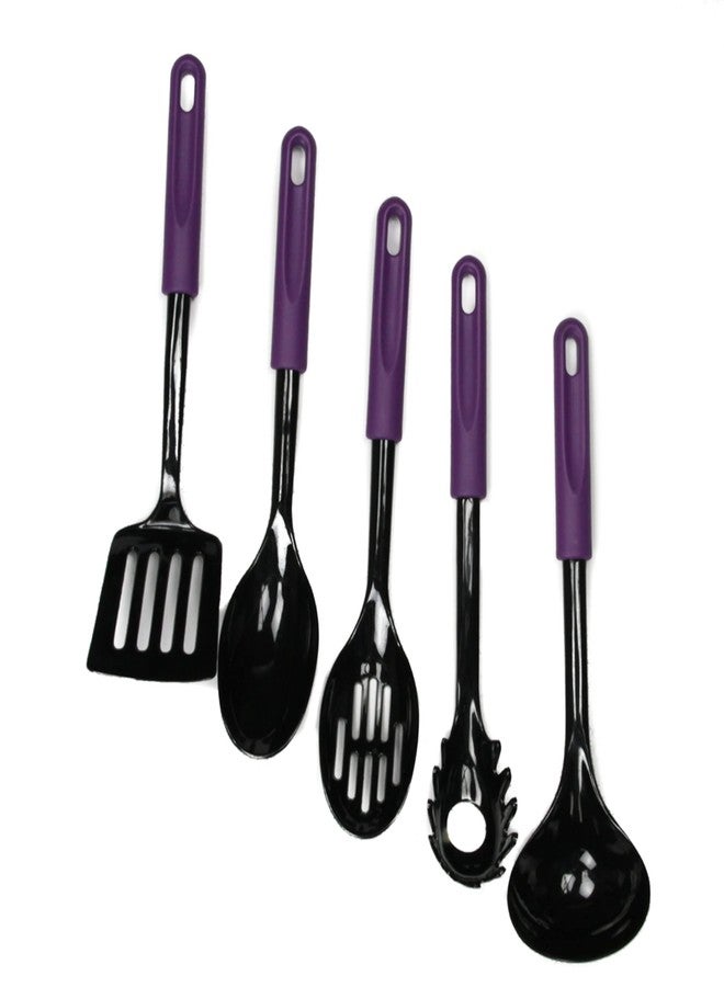 Chef Craft Basic Nylon Slotted Spoon, 11.5 inch, Purple - Image 5