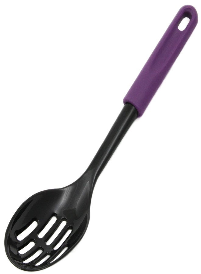 Chef Craft Basic Nylon Slotted Spoon, 11.5 inch, Purple - Image 2