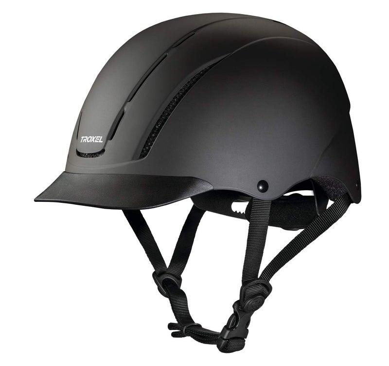 Troxel Spirit Full Coverage Horse Riding Helmet, Low-Profile Adjustable Design, Safety Horseback Riding Gear, Medium (7 - 7-3/8), Black Duratec - Image 1