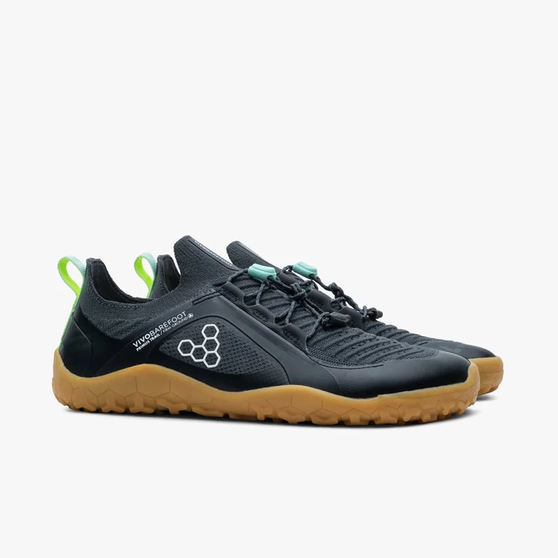 Vivobarefoot Unisex Primus Trail Knit FG Graphitegum Running Shoe Dark