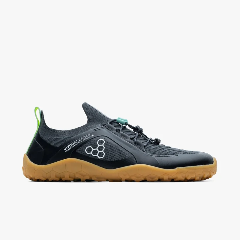 Vivobarefoot Unisex Primus Trail Knit FG Graphitegum Running Shoe Dark