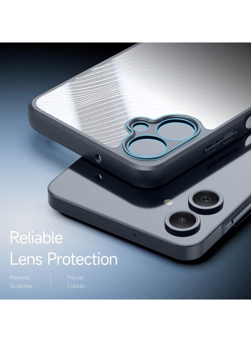 general Transparent Case Compatible with Samsung Galaxy A06 5G, Sleek Frosted Transparent Protective Back Cover Anti-fingerprint & Shockproof PC+TPU Case - Image 5