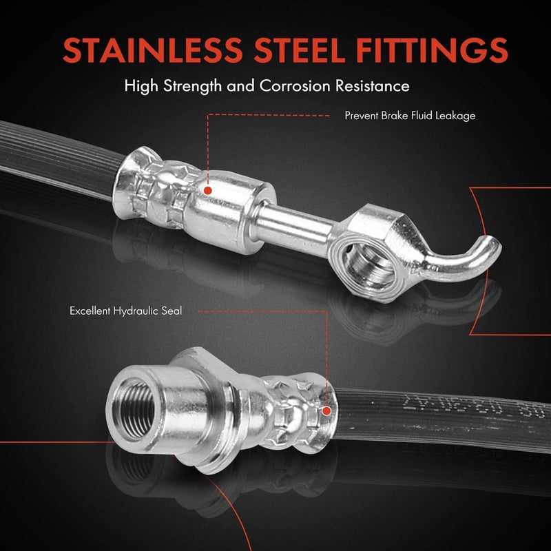 A-Premium Brake Hydraulic Hose for Toyota Prius 2001-2003 - Image 4