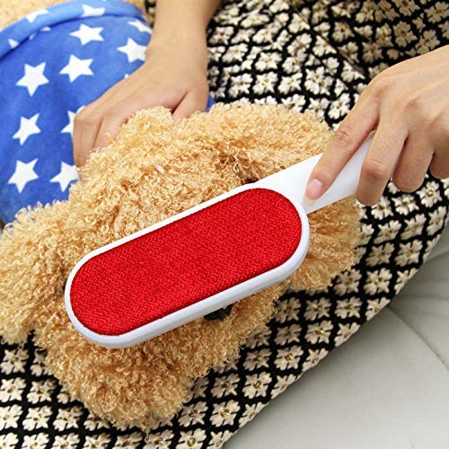 Flipco Reusable Double Sided Lint Remover Travel Brush for Removing Lint Dust for Cloths and pet Brush White - Image 4