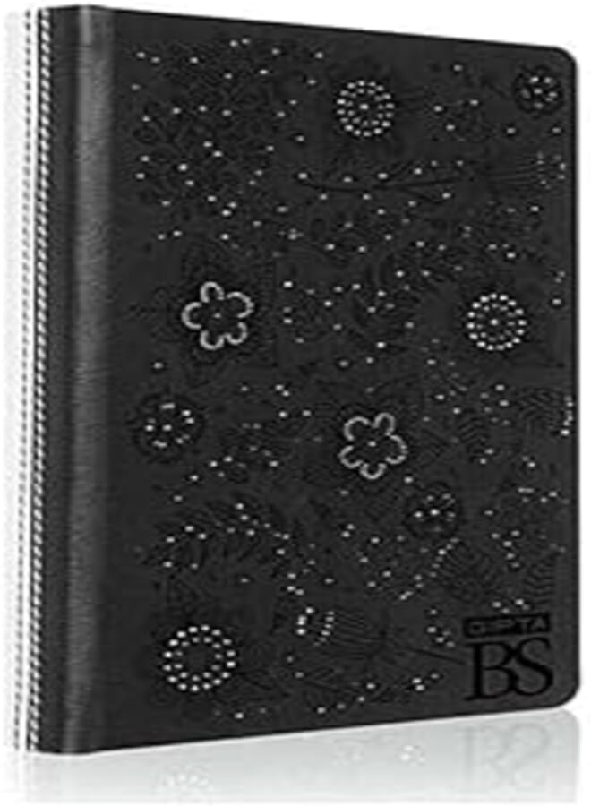 Gipta BLACK & CREAM Leather/HARD COVER NOTEBOOK