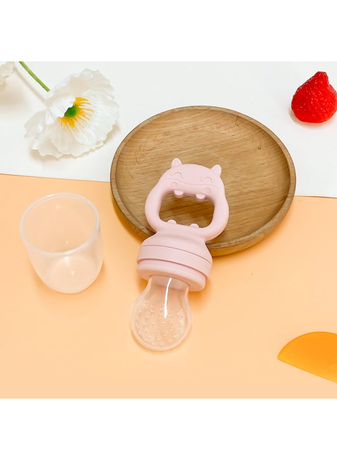 New Baby Fruit Juice Complementary Food Feeder Full Silicone Bite Bag Mesh Bag Baby Pacifier Tooth Gum Fruit And Vegetable Music