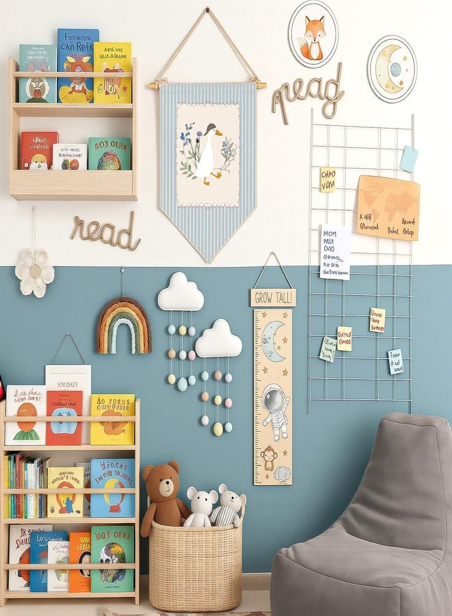 Sioial Silly Goose Theme Nursery Baby Room Playroom Kids Room Wall Decoration-Baby,Shower,Birthday Christmas Gift for Girls Kid Teen-Canvas Hanging Flag Banner Pennant Wall Sign Decor - Image 2