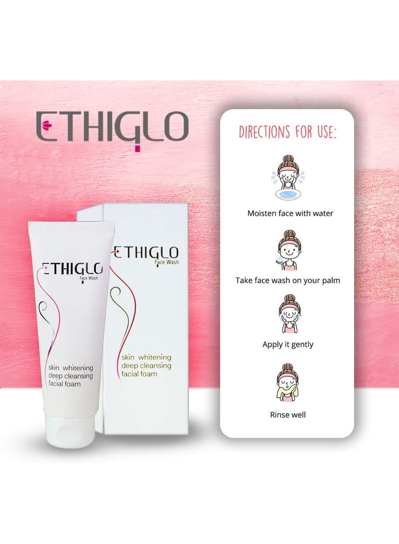 إيثيجلو غسول الوجه لتفتيح البشرة من إيثيغلو (70 مل) مع جل حمض الهيالورونيك هيالوجيل (30 جم) - Image 4