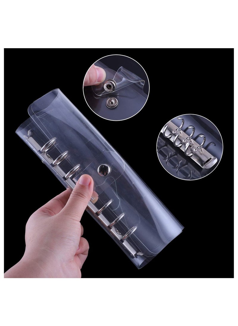 SYOSI - Notebook Binder A6 PVC Notepad Sheet Shell Cover File Folder 6 Holes Binder DIY - Image 1