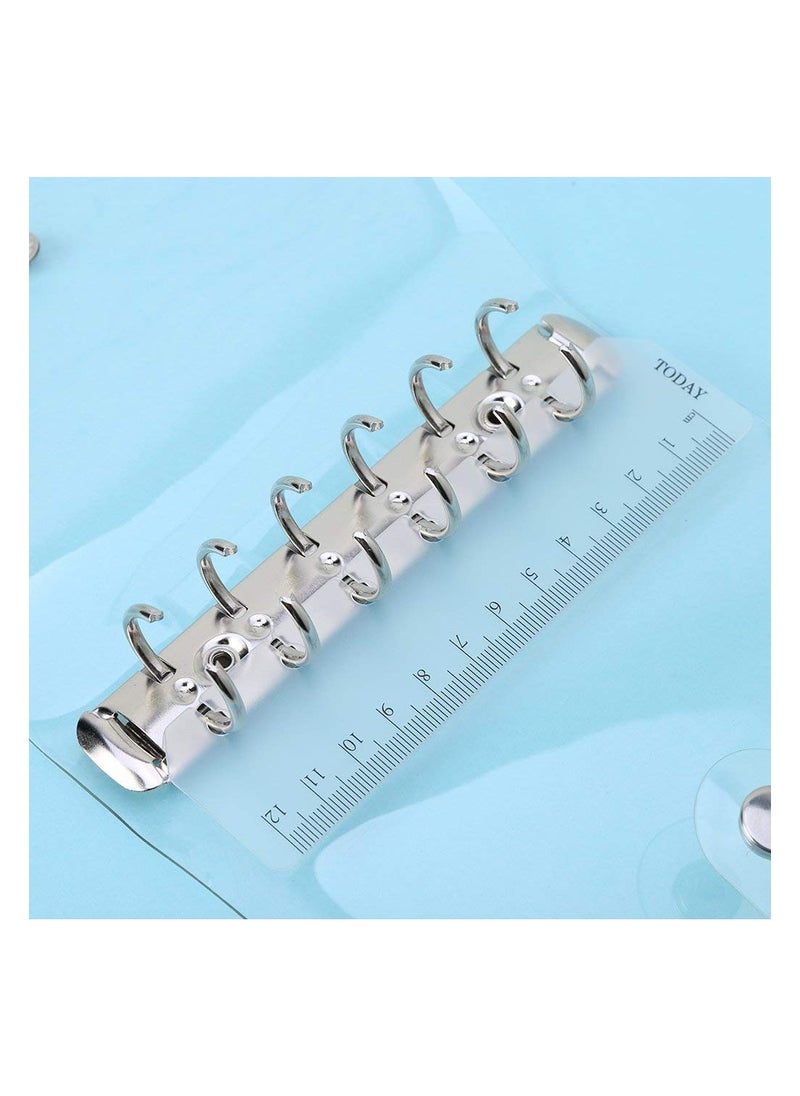 SYOSI - Notebook Binder A6 PVC Notepad Sheet Shell Cover File Folder 6 Holes Binder DIY - Image 1