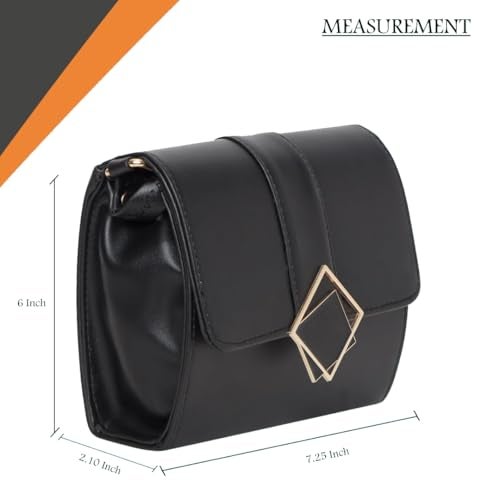 ADISA Women's Girls Party Sling Bag Crossbody (SL5099-BLA_Black) - Image 2