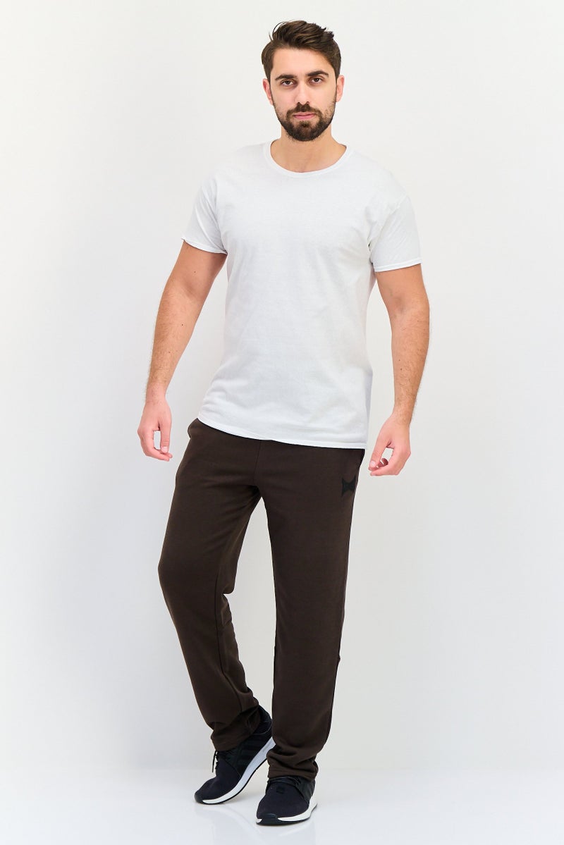 TapouT Men Sportswear Fit Outdoor Track Pants, Dark Brown  - Image 4