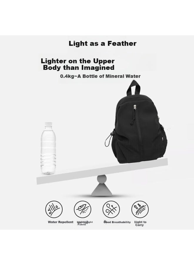 Pull Back Huili Backpack For Men And Women, Lightweight Casual Commuter Student Schoolbag, Small Outdoor Hiking Travel Bag - Image 3