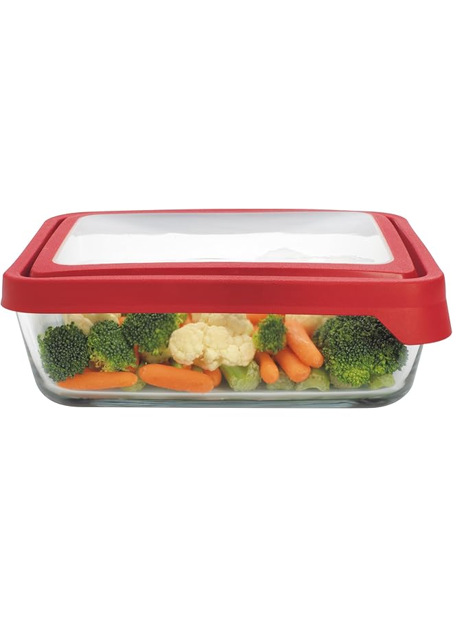 أنكور هوكينغ حاوية تخزين طعام زجاجية من تروسيل مع غطاء أحمر - Image 1