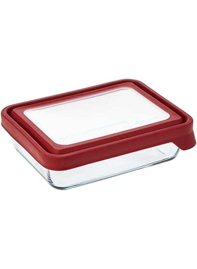 أنكور هوكينغ حاوية تخزين طعام زجاجية من تروسيل مع غطاء أحمر - Image 2