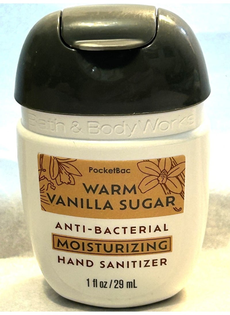 باث آند بودي وركس Warm Vanilla Sugar PocketBac Moisturizing Hand Sanitizer 29ml - Image 3