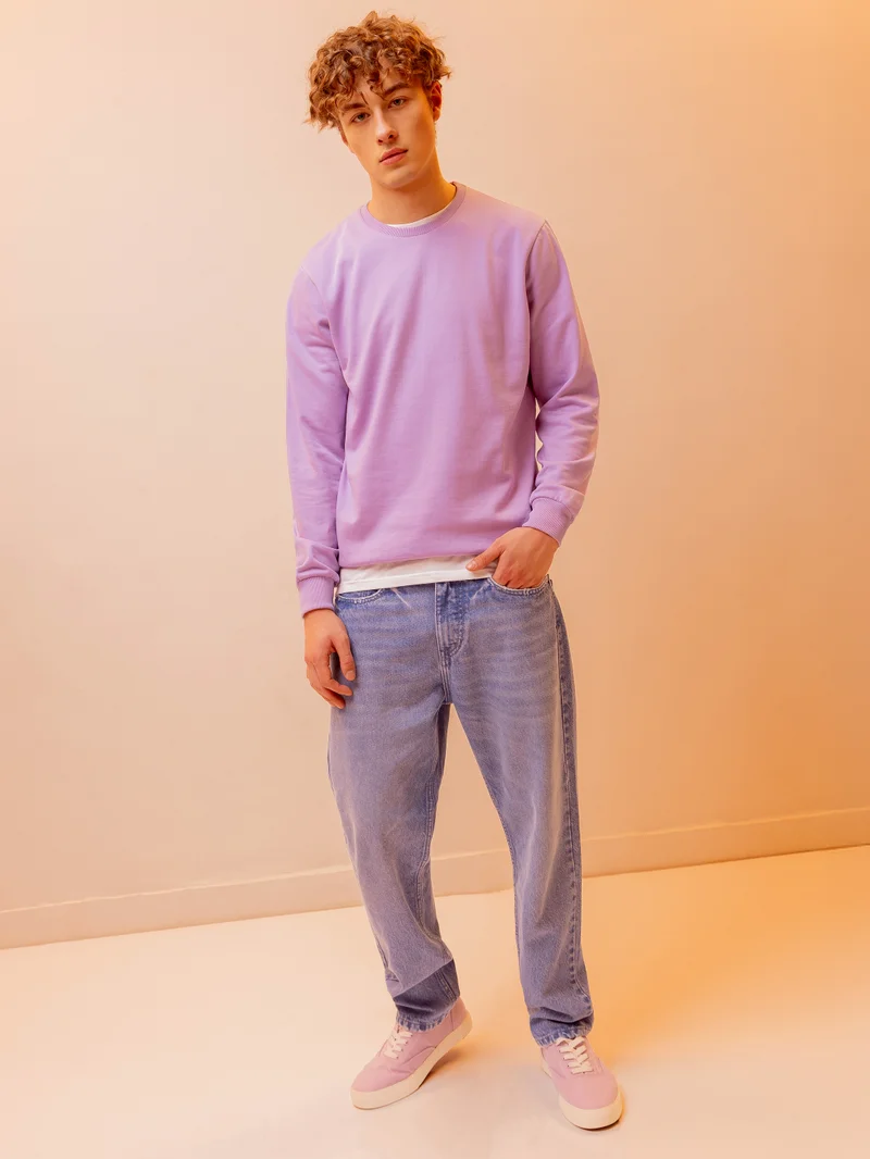 بيونغ سويت شيرت سادة بنفسجي