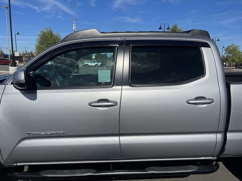 AUTO CLOVER AUTOCLOVER Side Window Visor 4 Piece Set for Toyota Tacoma 2016 2017 2018 2019 2020 2021 2022 2023/ Safe RAIN Out-Channel Guard Deflector (Smoked) - Image 4