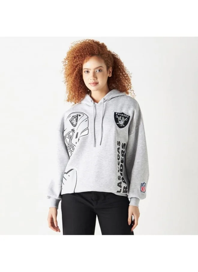 SP Characters Las Vegas Raiders Print Hoodie with Long Sleeves