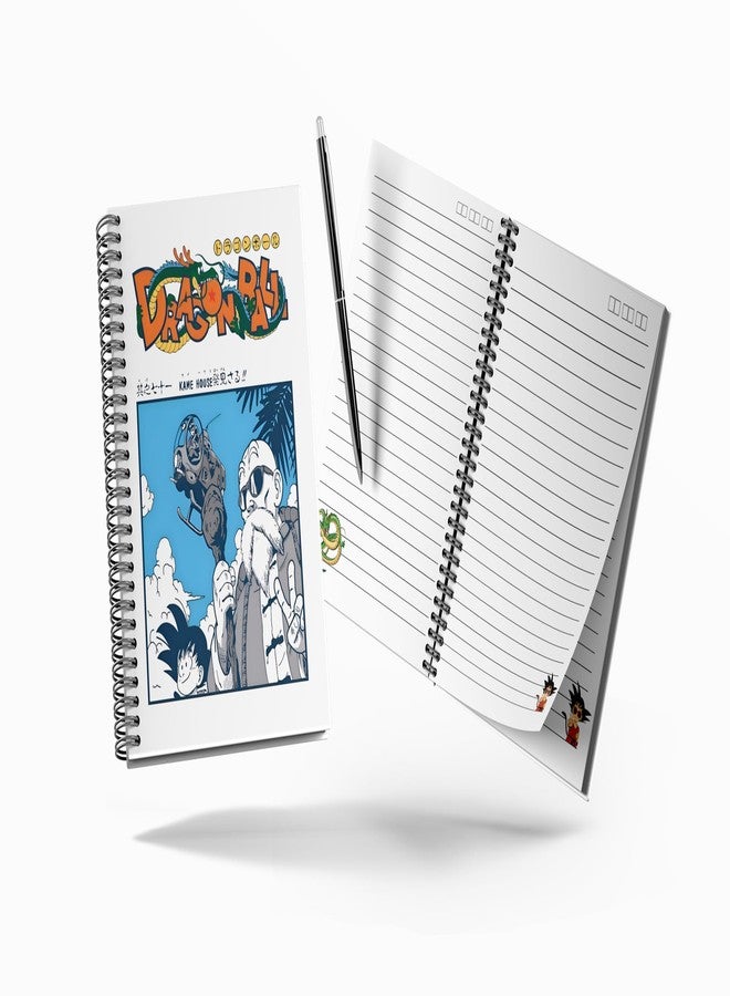 zenithink دفتر ملاحظات زينيثينك دراغون بول زد أنيمي ويرو | ورق 80 غ/م² مع غلاف مقوى 350 غ/م² | مسطر بخطوط مفردة | 160 صفحة | مقاس A5 | تجليد ويرو | متعدد الاستخدامات للمدرسة والمنزل والمكتب | - Image 4