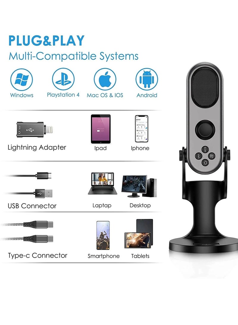 Jmary MC-PW7  for Podcast live Streaming and Recording Microphone - Image 2