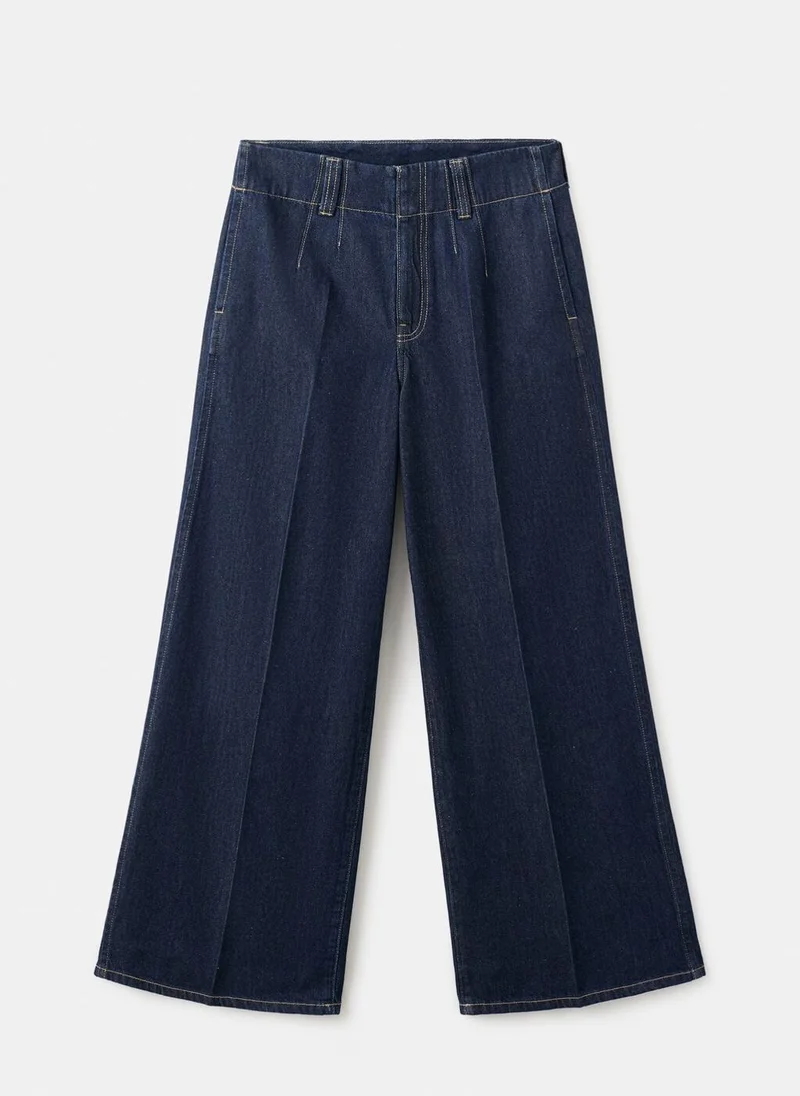 MANGO  Wide leg mid-rise jeans for Women | Best Price UAE
