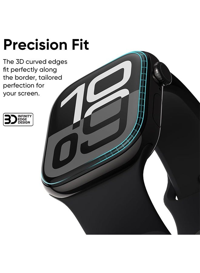 OLYSON 2Pcs Apple Watch Series 10 46mm Premium Screen Protector- Crisp Clarity, Ultimate Safety, Shield Against Smudges, Reliable Quality, Easy Installation & Removal - Image 3