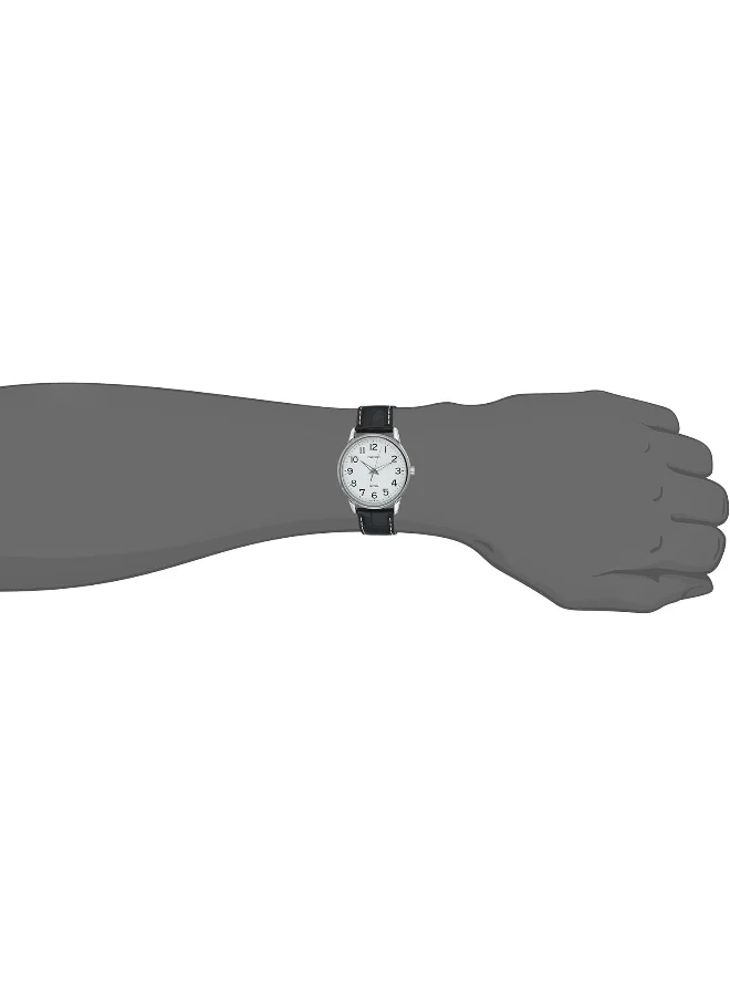 CASIO Men's Analog Display Watch With Black Leather Strap - MTP-1303L-7B