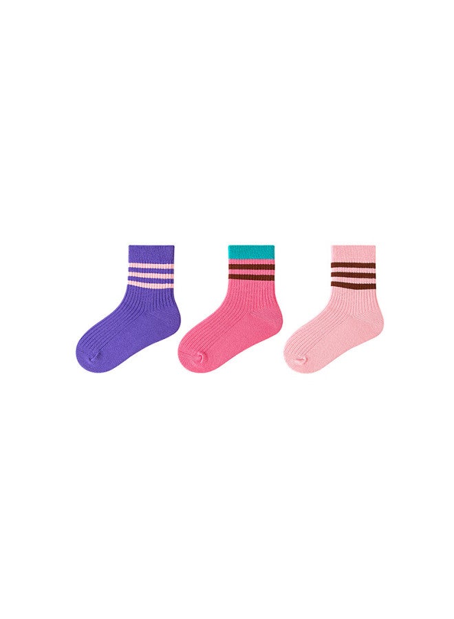 Minibala children's Socks Boys And Girls Baby Cotton Moisture-absorbing Mid-calf Socks Spring And Autumn - Image 2