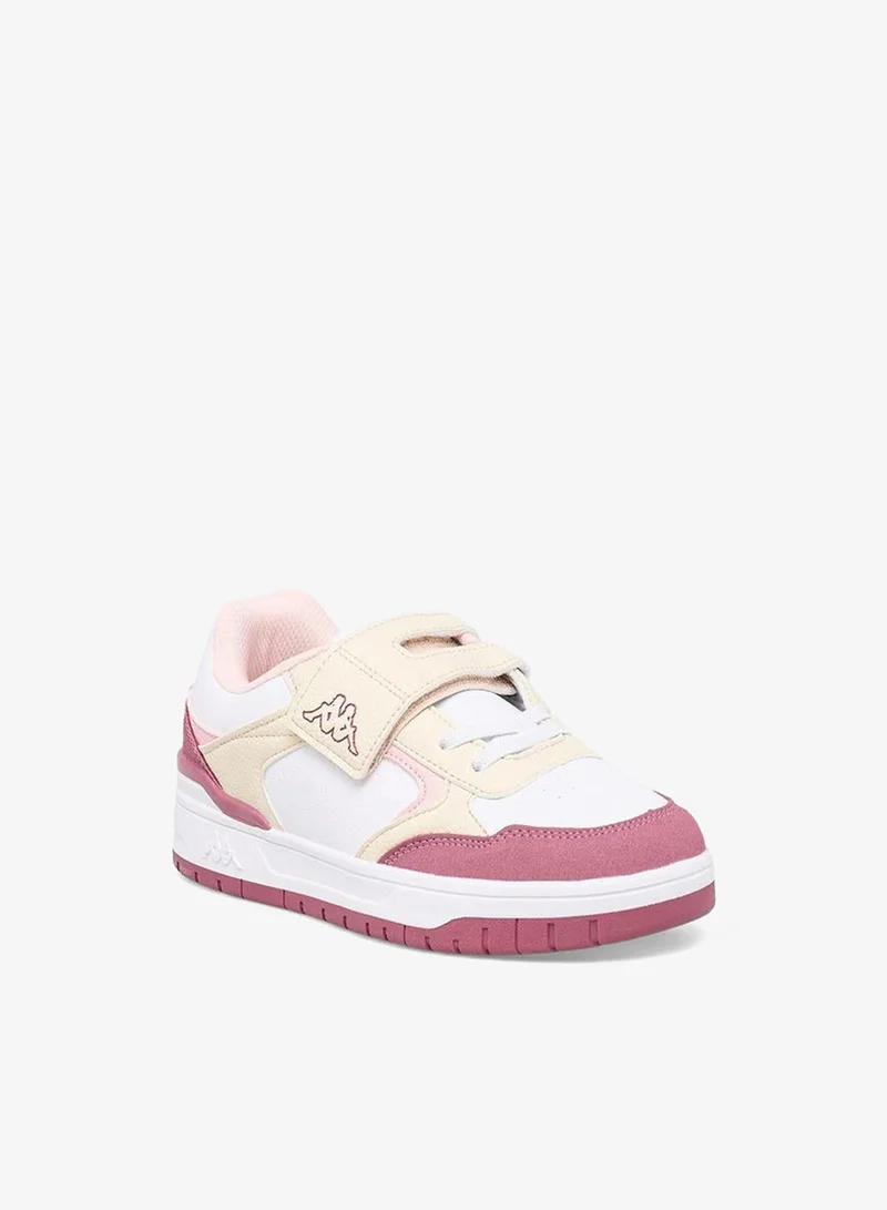 Kappa WHITE Girls Colourblock Hook & Loop Sports Shoes for Women | Best Price UAE