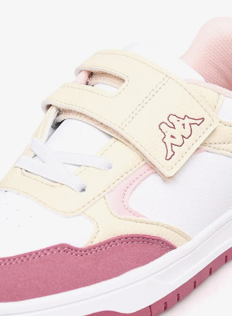 Kappa WHITE Girls Colourblock Hook & Loop Sports Shoes for Women | Best Price UAE