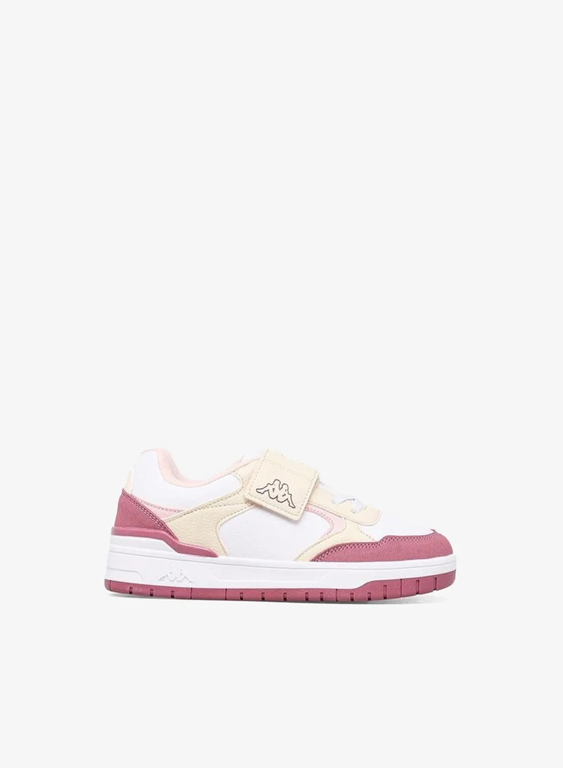Kappa WHITE Girls Colourblock Hook & Loop Sports Shoes for Women | Best Price UAE