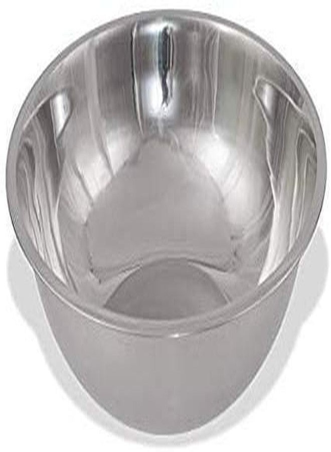 JGS Stainless Steel Big Tasla Mixing Bowl Basin Parat for Kitchen Home (2 Litre_Silver)