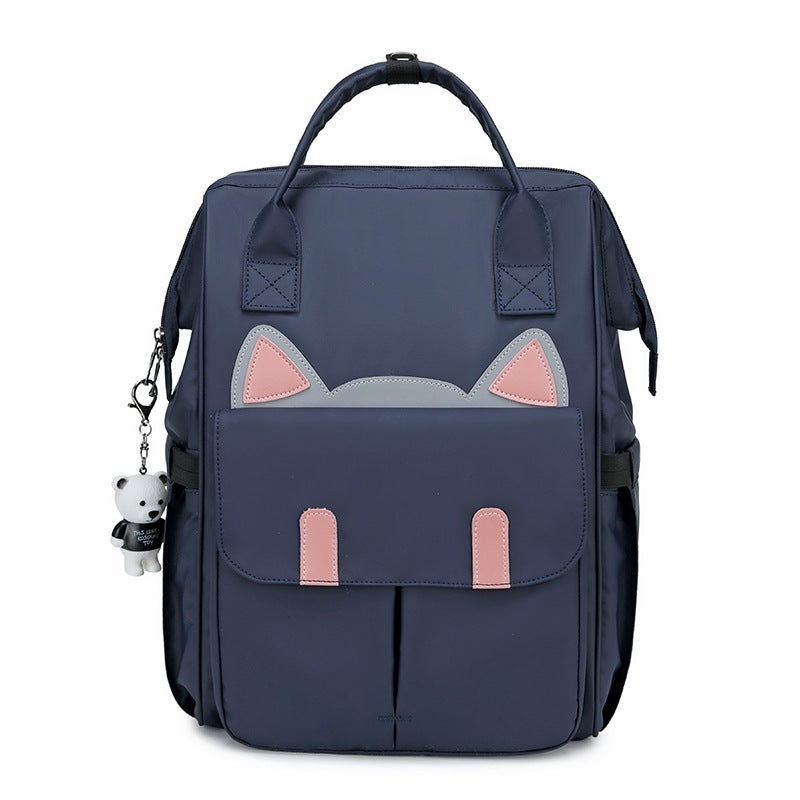 Junior High School Student Schoolbag Female Korean Version Of High Color Value Large Capacity High School Student Shoulder Bag Travel Leisure Backpack A Generation Of Hair - Image 1