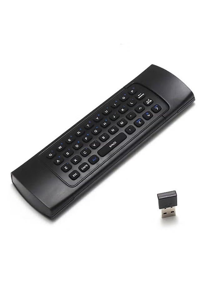 RII - 2.4GHz Wireless Keyboard Remote Fly Air Mouse For Android TV Box Black - Image 1