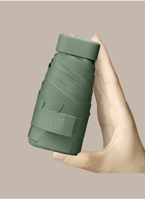 Portable Mini Folding Umbrella,Ultra-Light Pocket Umbrella,UV Protection,Includes Storage Box