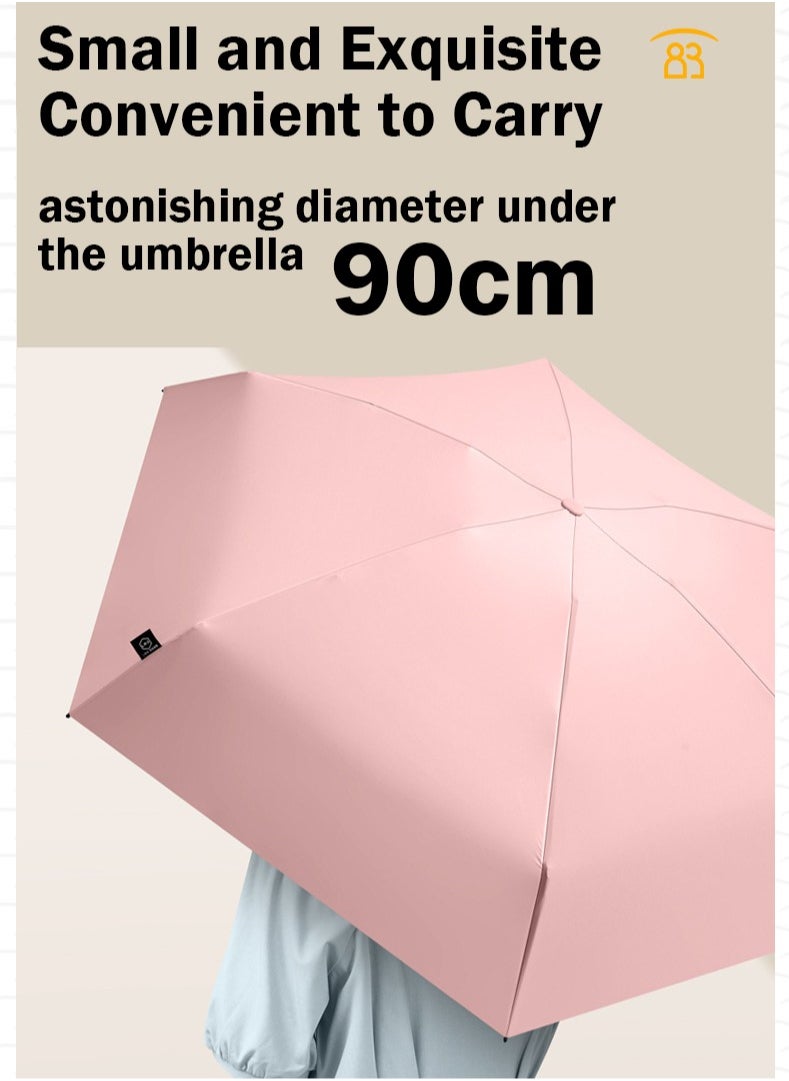 Generic - Portable Mini Folding Umbrella,Ultra-Light Pocket Umbrella,UV Protection,Includes Storage Box - Image 1