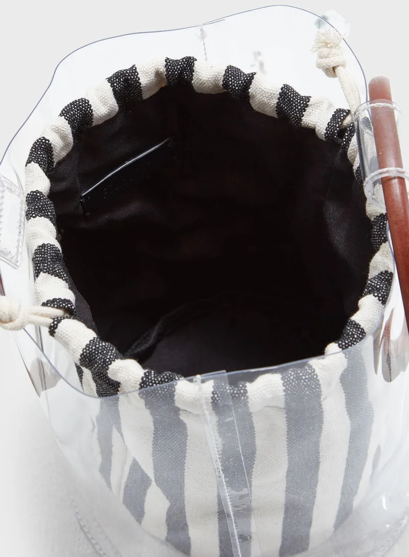 FOREVER 21 Clear Bucket Bag