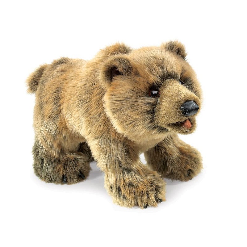 Folkmanis Grizzly Bear Hand Puppet Light Brown, 1 EA - Image 1
