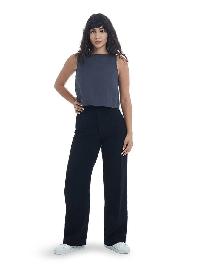 Asharae  Women's Sleeveless Solid Crop Length Top Comfortable Material, Breathable Daily Wear, Casual Fashion Outfit, Special Occasion Outfit, Trendy & Chic Apparel for Women | Best Price UAE