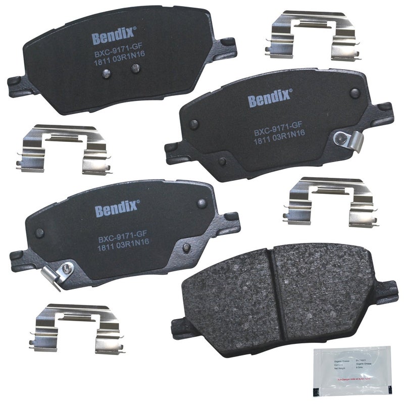 Bendix Priority1 CFC1811 Ceramic Front Brake Pads for Fiat 500X 2021-2016, Jeep Compass 2022-2017, Renegade 2021-2015 - Image 5
