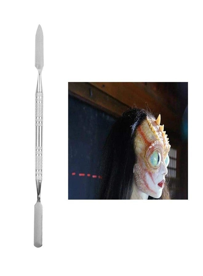 TMISHION Wax Spatula, Stainless Steel Double-Ended Scar Wax Spatula Applicator Special Effects FX Makeup Tool(S - Image 3