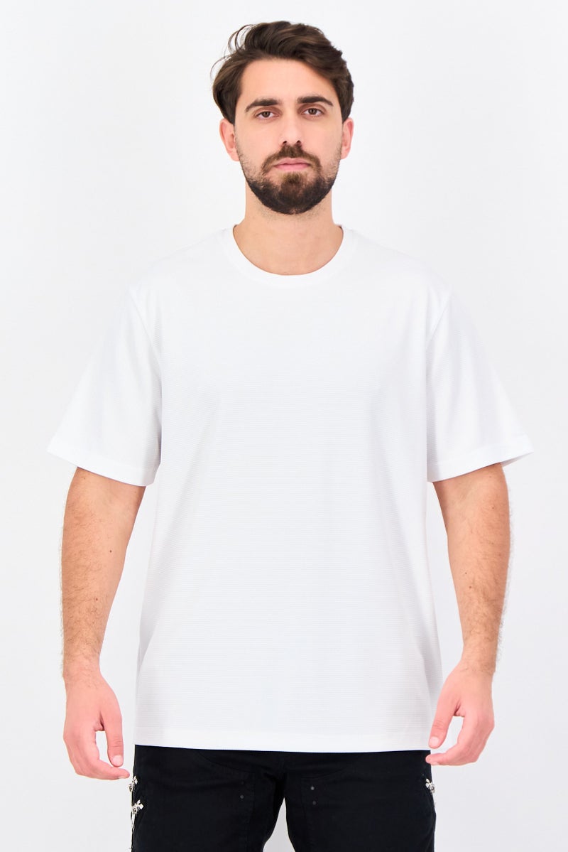 Chaps Men Sportswear Fit Short Sleeve Training T-Shirt, White - Image 1